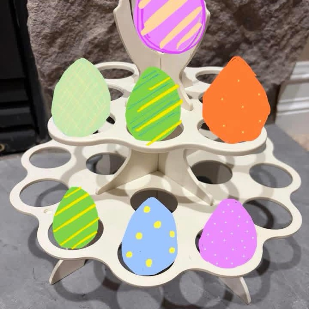 Vintage mid century modern egg display